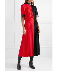 Givenchy Ed Pleated Stretch Jersey Midi Dress