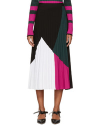 Proenza Schouler Multicolor Pleated Knit Skirt
