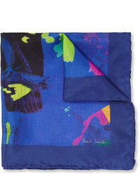 Paul Smith Shoes Accessories Eagle Print Silk Pocket Square