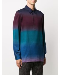 Missoni Geometric Knit Polo Shirt