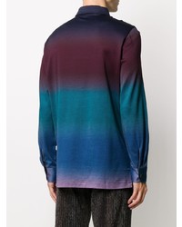 Missoni Geometric Knit Polo Shirt