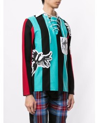 Charles Jeffrey Loverboy Lace Up Striped Shirt