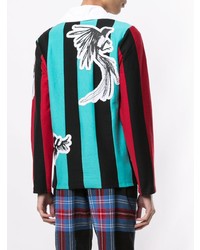 Charles Jeffrey Loverboy Lace Up Striped Shirt