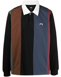 Stussy Striped Long Sleeved Polo Shirt