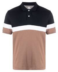 Eleventy Colour Block Cotton Polo Shirt