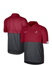 Nike Crimson Alabama Crimson Tide Coaches Half Zip Pullover Jacket At Nordstrom