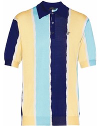 Prada Patterned Jacquard Polo Shirt