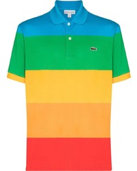 Lacoste X Polaroid Rainbow Stripe Polo Shirt