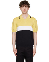 Ernest W. Baker Yellow Colorblock Polo