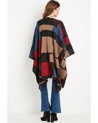 Forever 21 Square Patterned Open Front Poncho