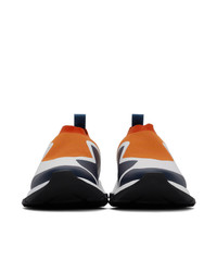 Givenchy Orange Spectre Knit Sneakers