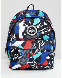 Hype Backpack In Abstract Print