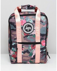 Hype Camo Pink Floral Boxy Backpack
