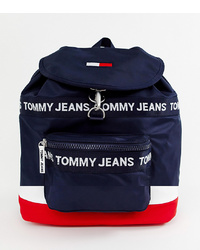 Tommy Jeans Heritage Backpack In Canvas In Blue