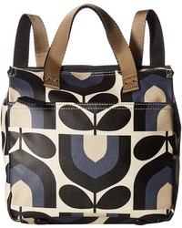 Orla Kiely Matt Laminated Stripe Tulip Print Small Backpack Backpack Bags