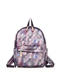 MZ Wallace Metro Pixel Print Quilted Nylon Mini Backpack
