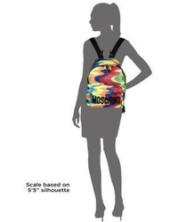 Moschino Rainbow Print Nylon Backpack