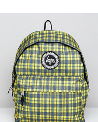 Hype Yellow Check Backpack Check