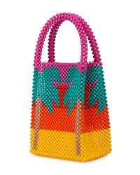Delduca Beaded Colour Block Bag