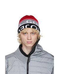 Y/Project Red And Grey Canada Goose Edition Wool Beanie