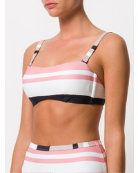 Asceno Bold Stripe Wrap Bikini Bandeau