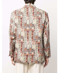 Needles Abstract Print Single Breasted Blazer