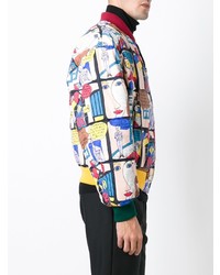 Jc De Castelbajac Vintage Cartoon Printed Bomber Jacket