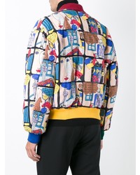 Jc De Castelbajac Vintage Cartoon Printed Bomber Jacket