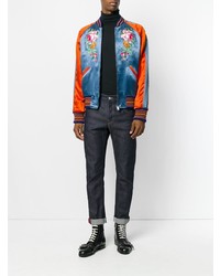 Gucci Embroidered Appliqu Bomber Jacket