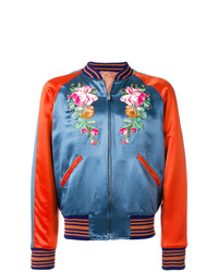 Gucci Embroidered Appliqu Bomber Jacket