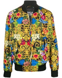 VERSACE JEANS COUTURE Floral Print Bomber Jacket