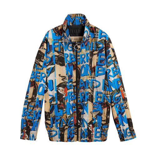 Burberry store graffiti jacket