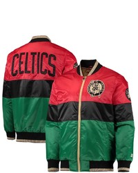 STARTE R Redblackgreen Boston Celtics Black History Month Nba 75th Anniversary Full Zip Jacket At Nordstrom