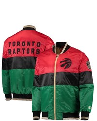 STARTE R Redblackgreen Toronto Raptors Black History Month Nba 75th Anniversary Full Zip Jacket At Nordstrom