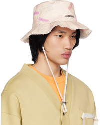 Jacquemus Beige Le Raphia Le Bob Artichaut Bucket Hat