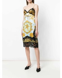 Versace Tresor De La Mer Print Slip Dress