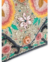 Isla Embroidered Denim Shoulder Bag