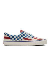 Vans Red And Blue Anaheim Factory Era 95 Dx Sneakers
