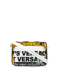 Versace News Print Messenger Bag