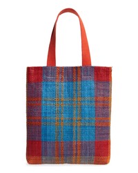 Clare V. Carryall Woven Leather Tote