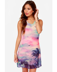 The Lux Life Sunset Print Dress