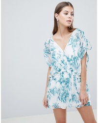 Multi colored Print Chiffon Playsuit