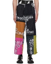 Vyner Articles Multicolor Organic Cotton Trousers