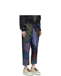 By Walid Multicolor Silk Tie Story Gerald Trousers