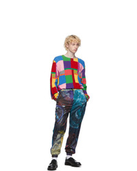 Charles Jeffrey Loverboy Multicolor Swirls Print Painters Tracksuit Trousers