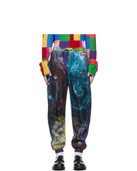 Charles Jeffrey Loverboy Multicolor Swirls Print Painters Tracksuit Trousers