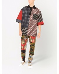 Dolce & Gabbana Patchwork Print Chino Trousers