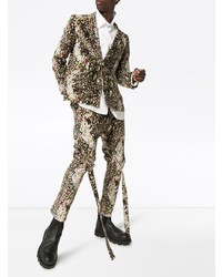 Sulvam Leopard Pattern Blazer Jacket