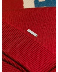 DSQUARED2 Canada Intarsia Knit Sweater