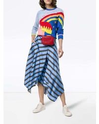Mira Mikati Love More Embroidered Intarsia Knitted Jumper
